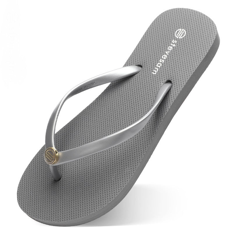 Women's flat-heel beach slipper - product photo 2