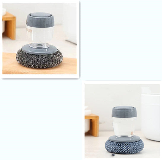 Packaging for soap dispensing dish brush