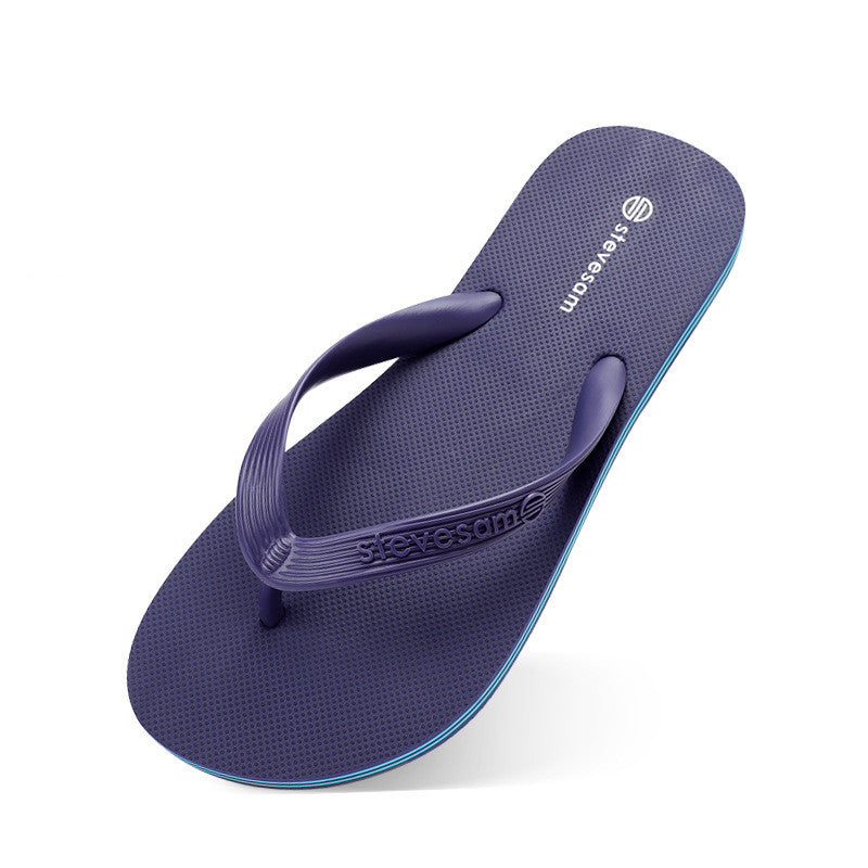 Non-slip beach flip-flops - close-up detail