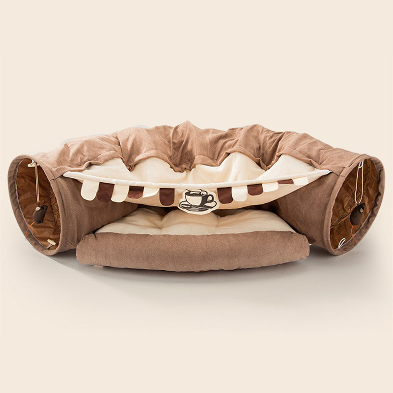Collapsible fabric cat tunnel – product photo 4