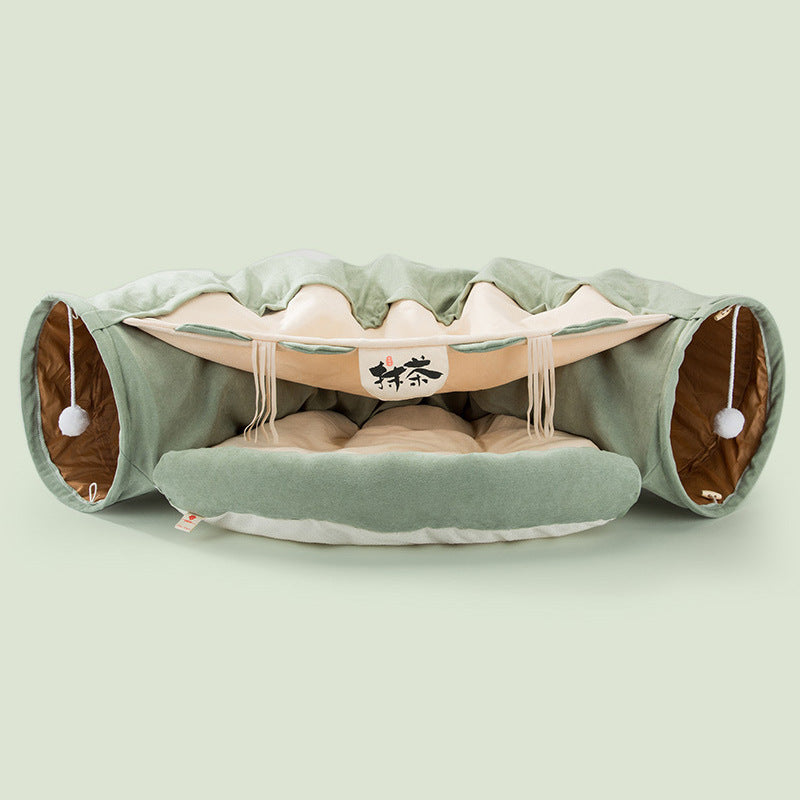 Collapsible fabric cat tunnel – product photo 9