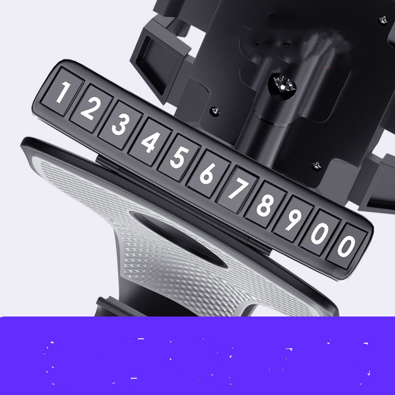 Rotating Multi-Function Car Phone Mount with Parking Card - product photo 2