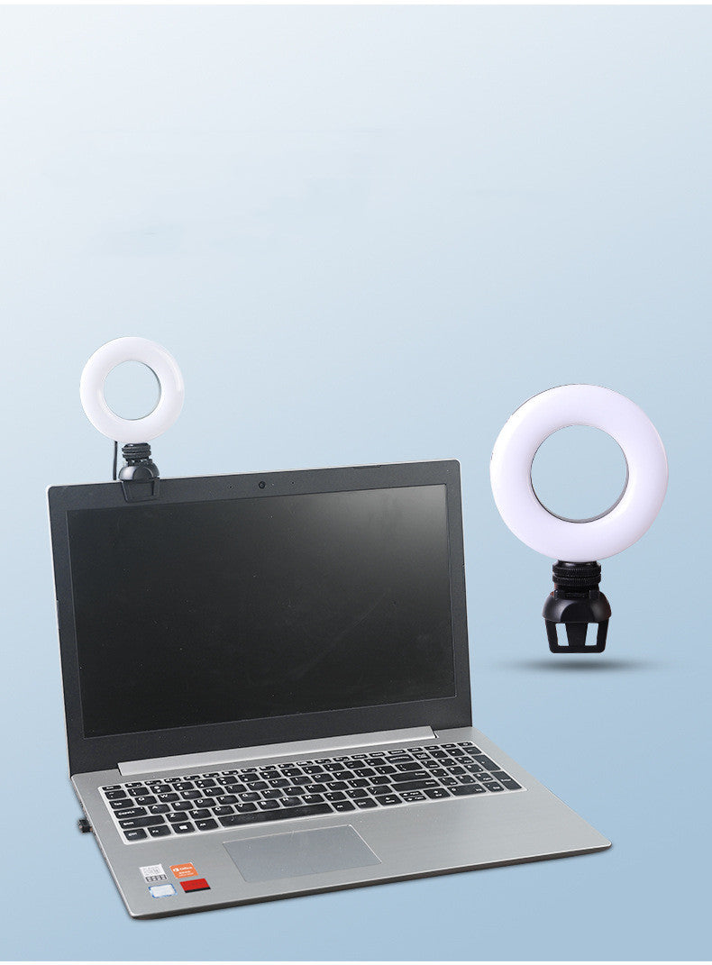 4-Inch Dimmable LED Ring Light with Phone Holder - product photo 4