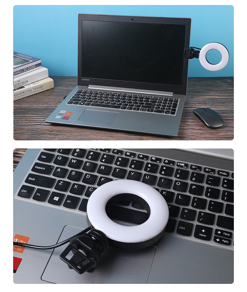 4-Inch Dimmable LED Ring Light with Phone Holder - product photo 5