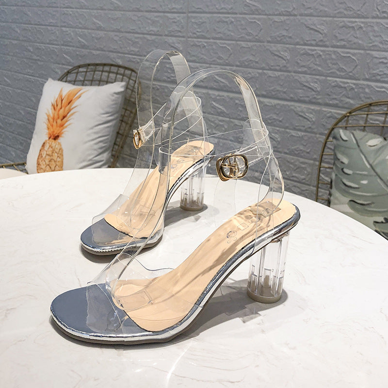 Buckle Strap Chunky Heel Sandals - photo 1