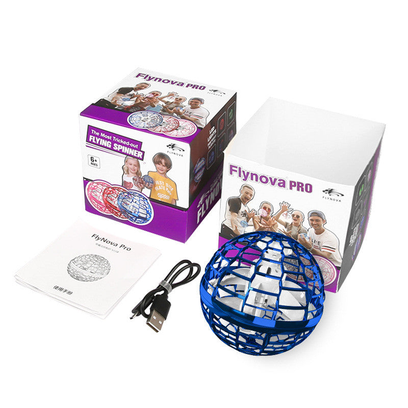 Flying ball toy kids playing outdoors