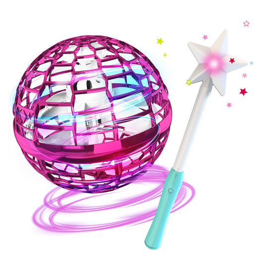 Flying ball toy color options blue pink red