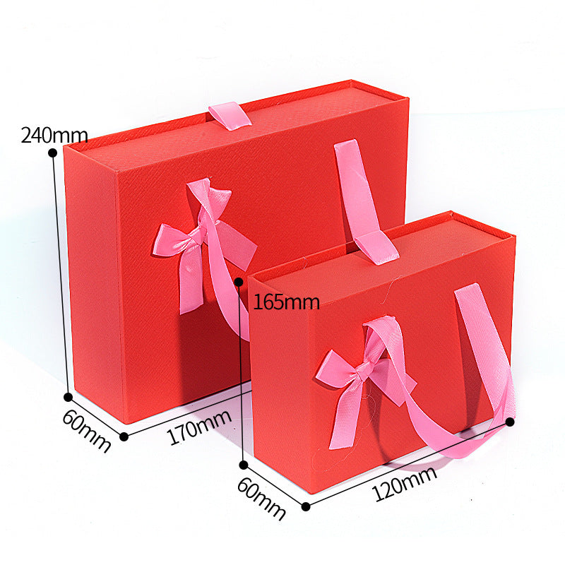 Wedding gift box, side view