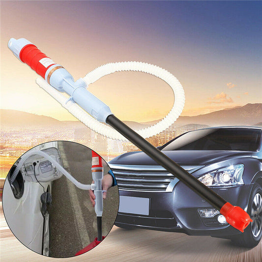 Manual siphon pump for fuel and oil transfer