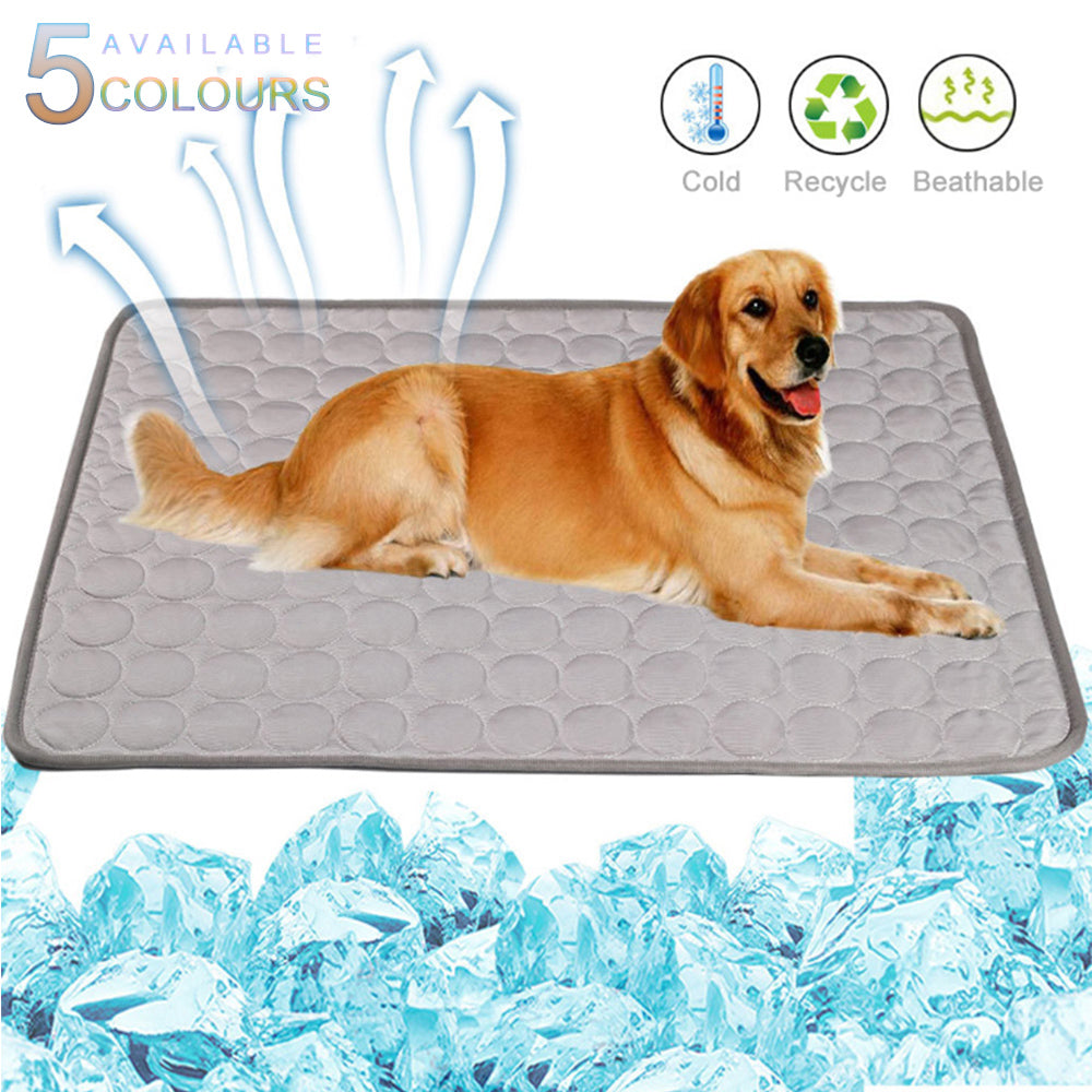 Pet Cooling Mat – Summer Ice Silk Cooling Pad – photo 1 of 13