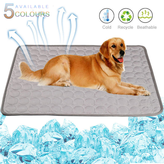 Pet Cooling Mat – Summer Ice Silk Cooling Pad – photo 1 of 13