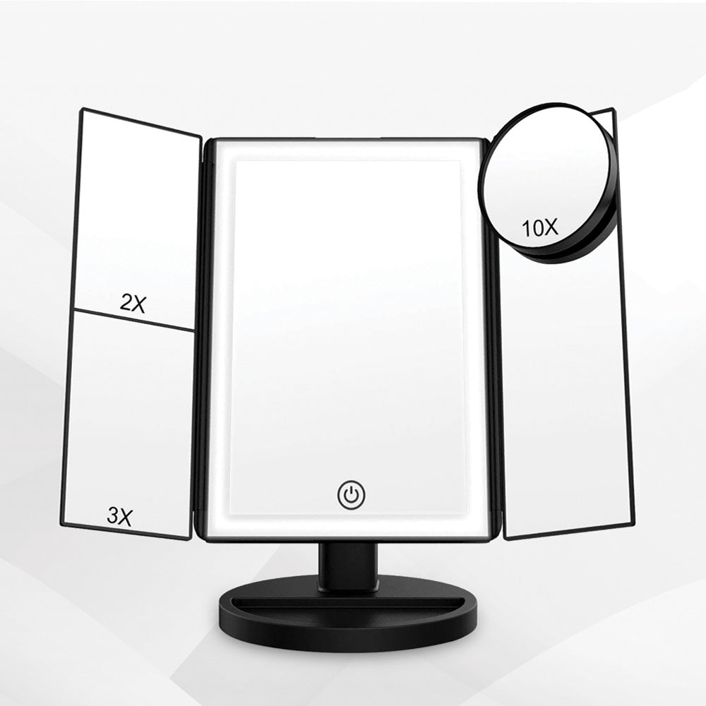 Makeup mirror brightness adjustment