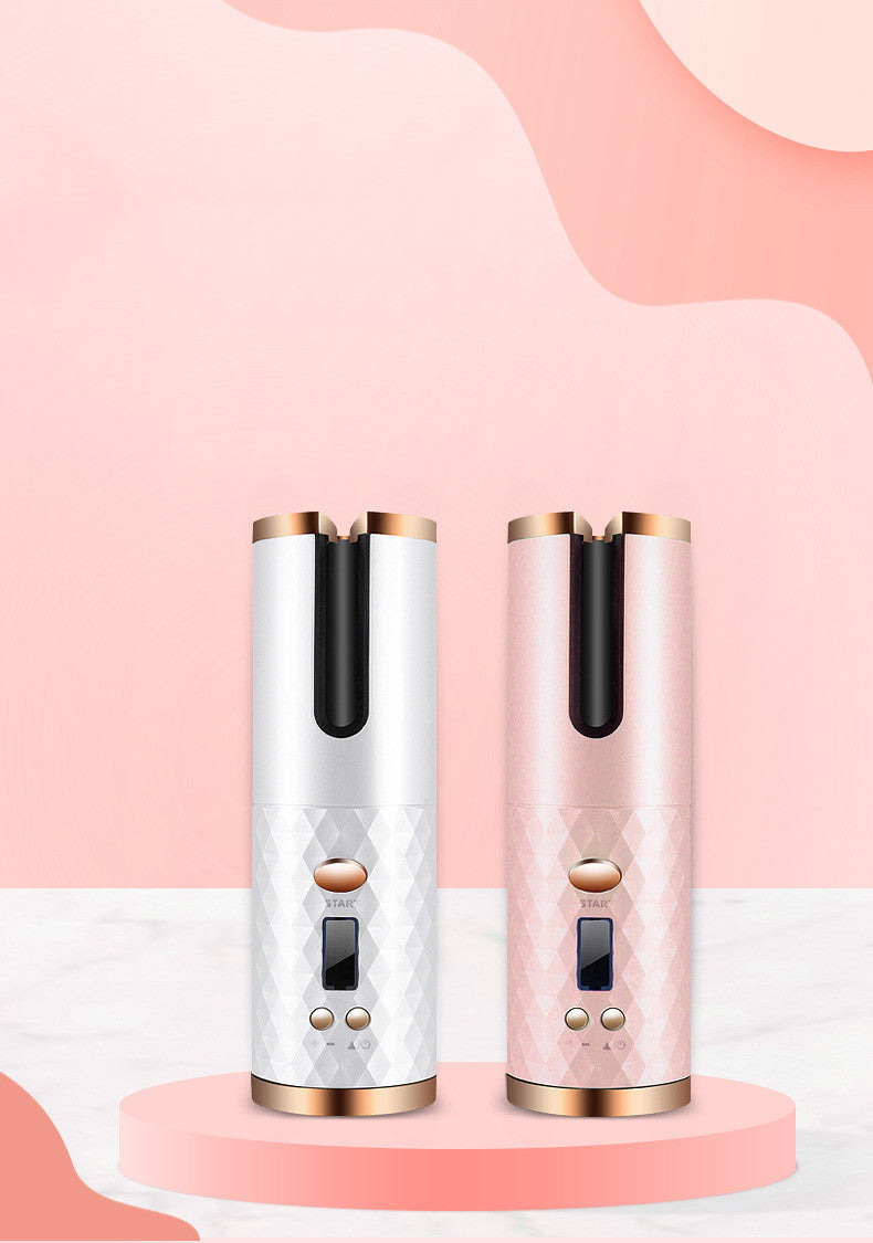 Cordless Automatic Hair Curler – Rechargeable Ceramic Curling Iron with LCD Display – photo 9 of 10