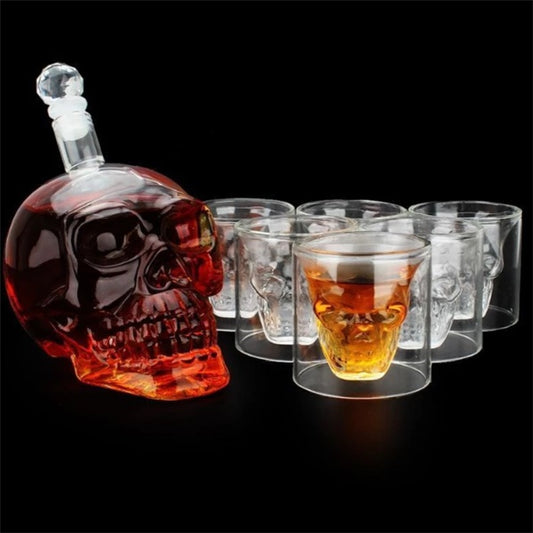 Skull decanter bottle creative glass design