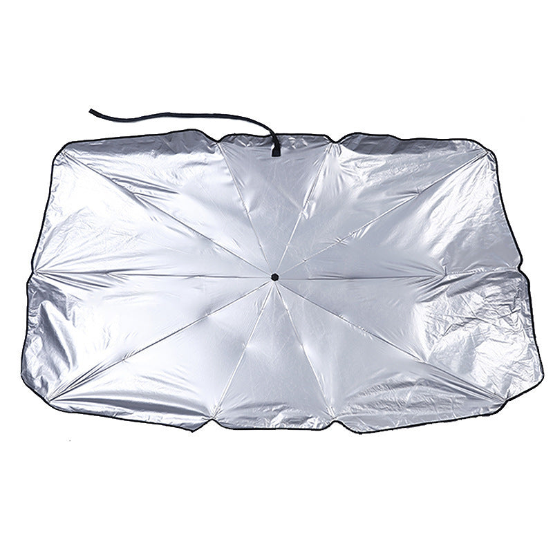 Foldable Car Windshield Sunshade – UV & Heat Blocking Umbrella Cover - product photo 3 of 8