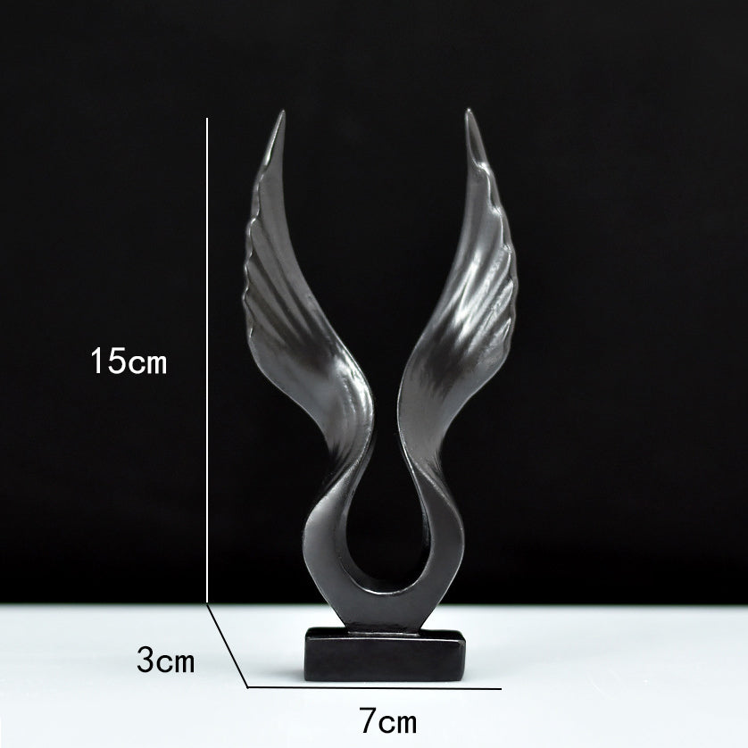 Mini Resin Wing Figurine – Decorative Angel & Roc Statue – photo 9 of 11