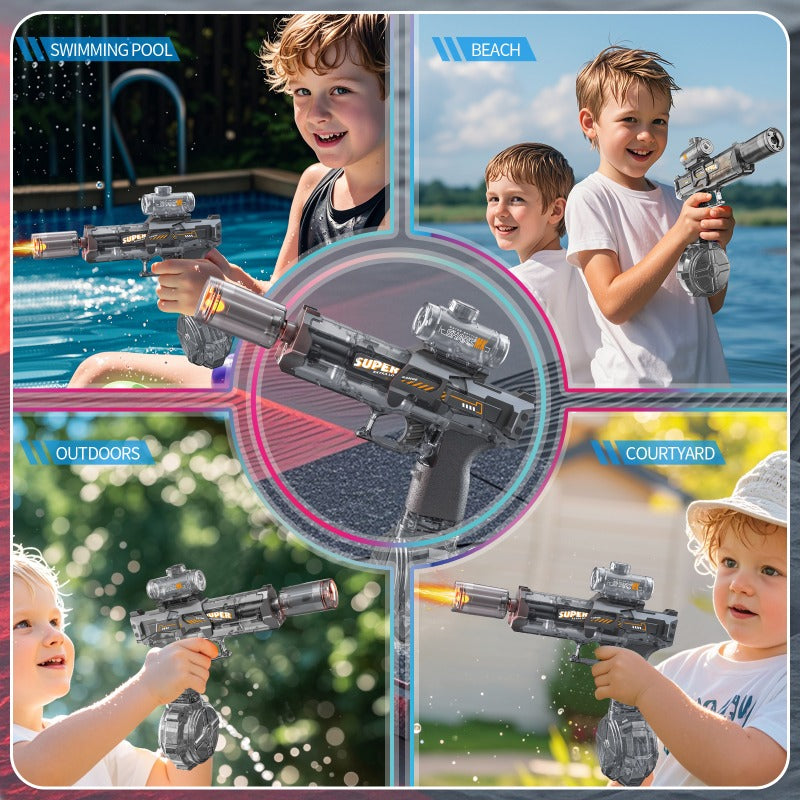 LED Light-Up Electric Water Gun – Automatic Spray Water Blaster for Kids - product photo 5 of 5