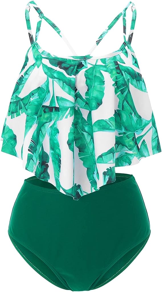 Printed two-piece swimsuit set – product photo 3