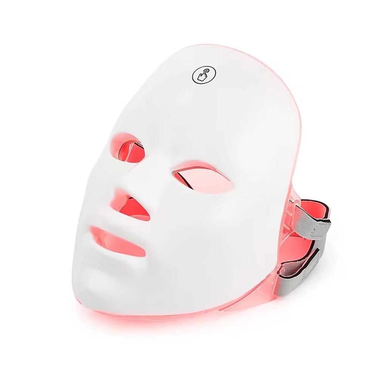 LED face and neck mask control panel with 7 color settings