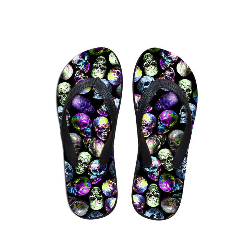 Casual Herringbone Beach Flip Flops – Comfortable Summer Sandals - product photo 2 of 5