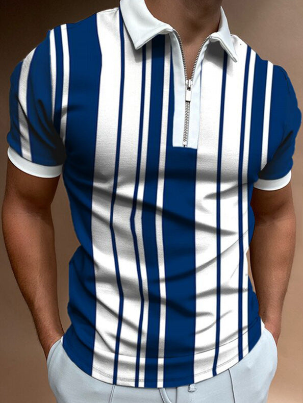 Men's Solid Polo Shirt – Breathable Short-Sleeve Summer Shirt - product photo 8 of 8