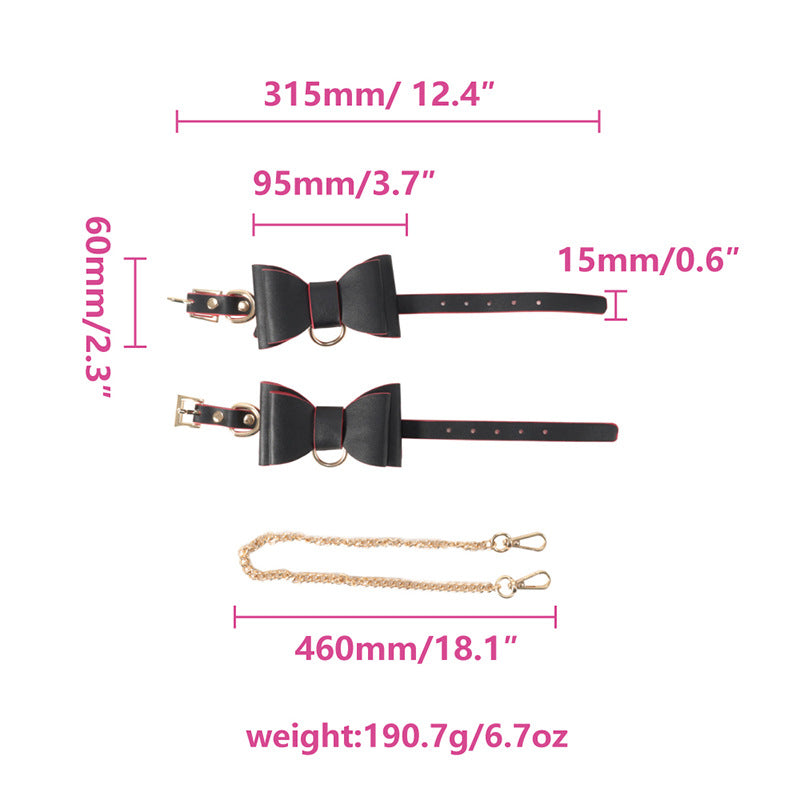 Women's Faux Leather Roleplay Costume Set – 7-Piece - product photo 10 of 11