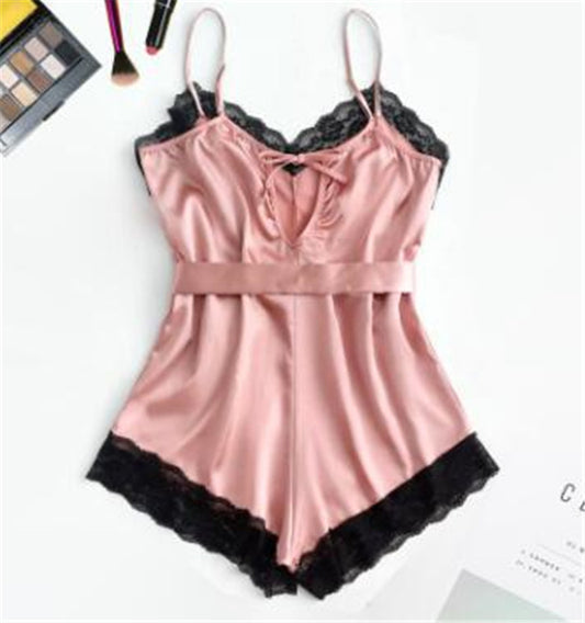 Women's Satin Pajama Set – 2-Piece Loungewear - product photo 1 of 5