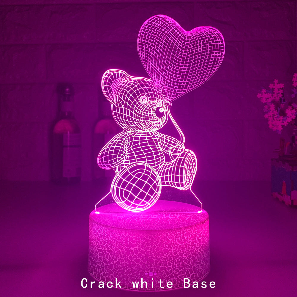 3D acrylic LED night light USB neon lamp - photo 8 of 13