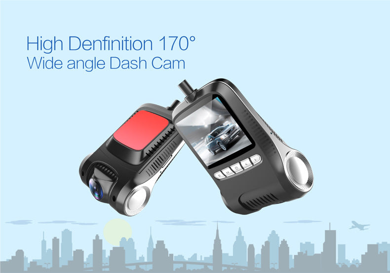 Mini dash cam - night vision footage sample