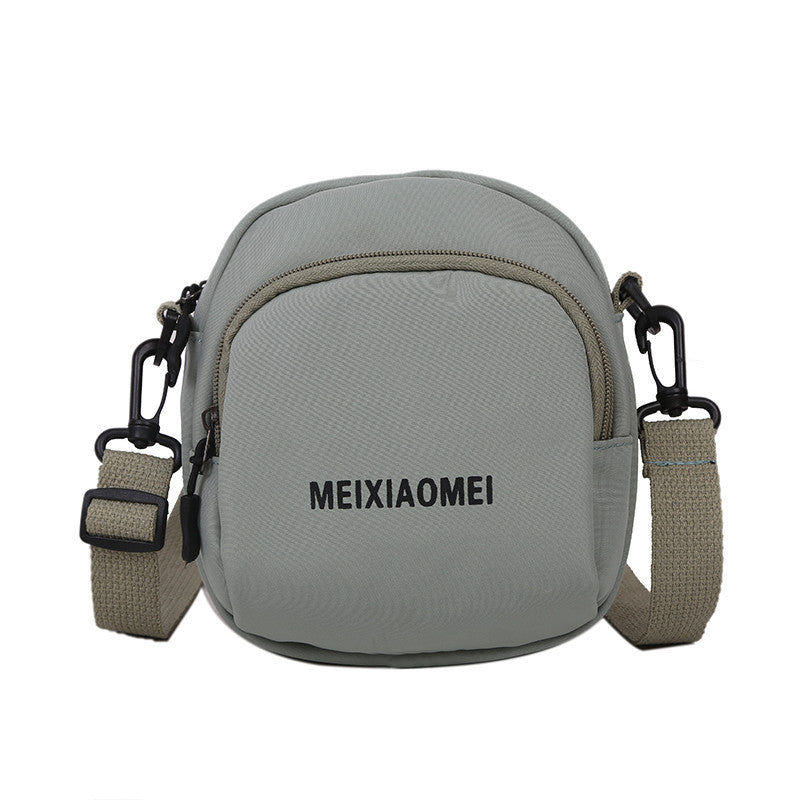 Canvas crossbody bag interior