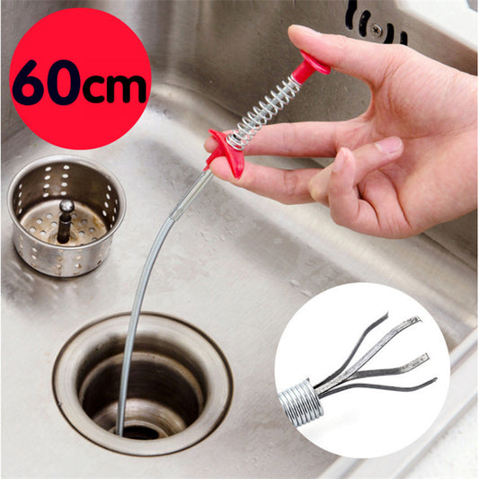 Sewer Dredger Spring Pipe Dredging Tool – Drain Clog Remover & Hair Cleaner - product photo 1 of 5