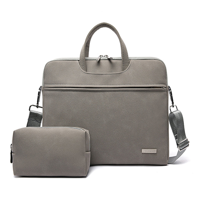 PU Leather Laptop Bag - Convertible Shoulder Briefcase - product photo 4 of 10