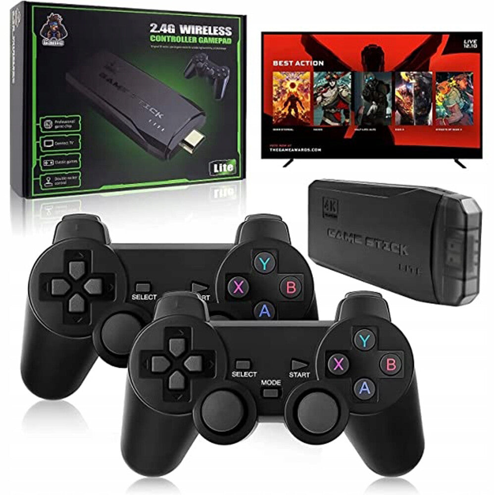Retro games console set with 2 wireless controllers - photo 8 of 9