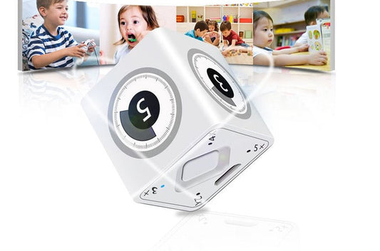 Compact white USB kitchen timer