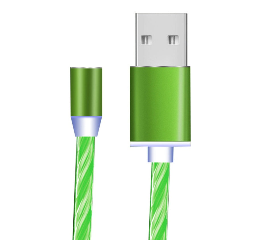 Magnetic LED Flowing Light Charging Cable – iPhone, Android & USB-C - product photo 4 of 16