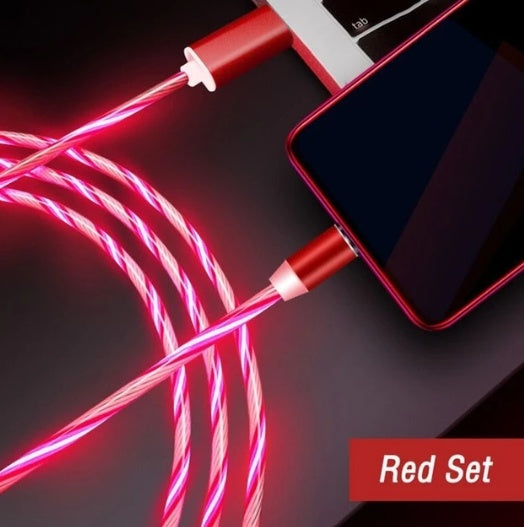 Magnetic LED Flowing Light Charging Cable – iPhone, Android & USB-C - product photo 16 of 16