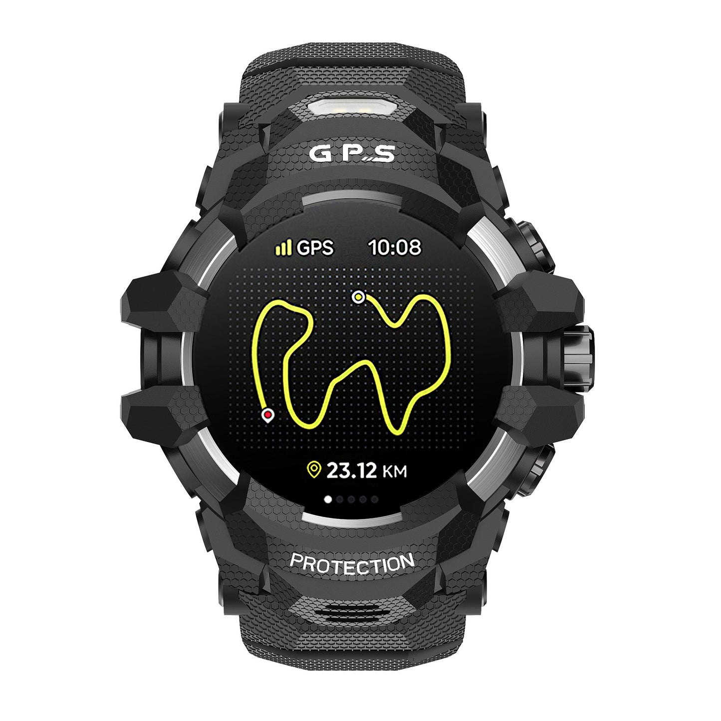 Outdoor sport smart watch, side profile