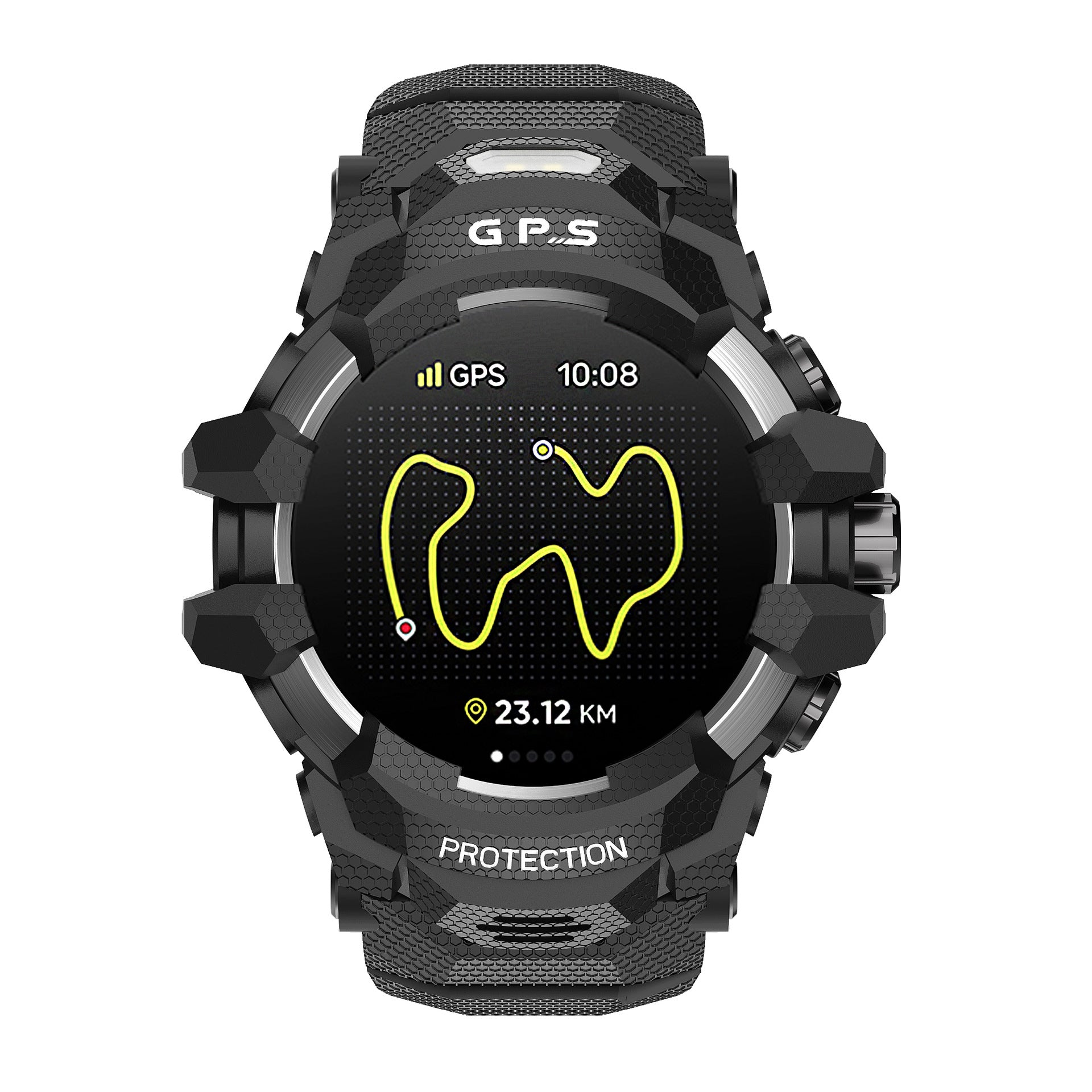 Outdoor sport smart watch, side profile