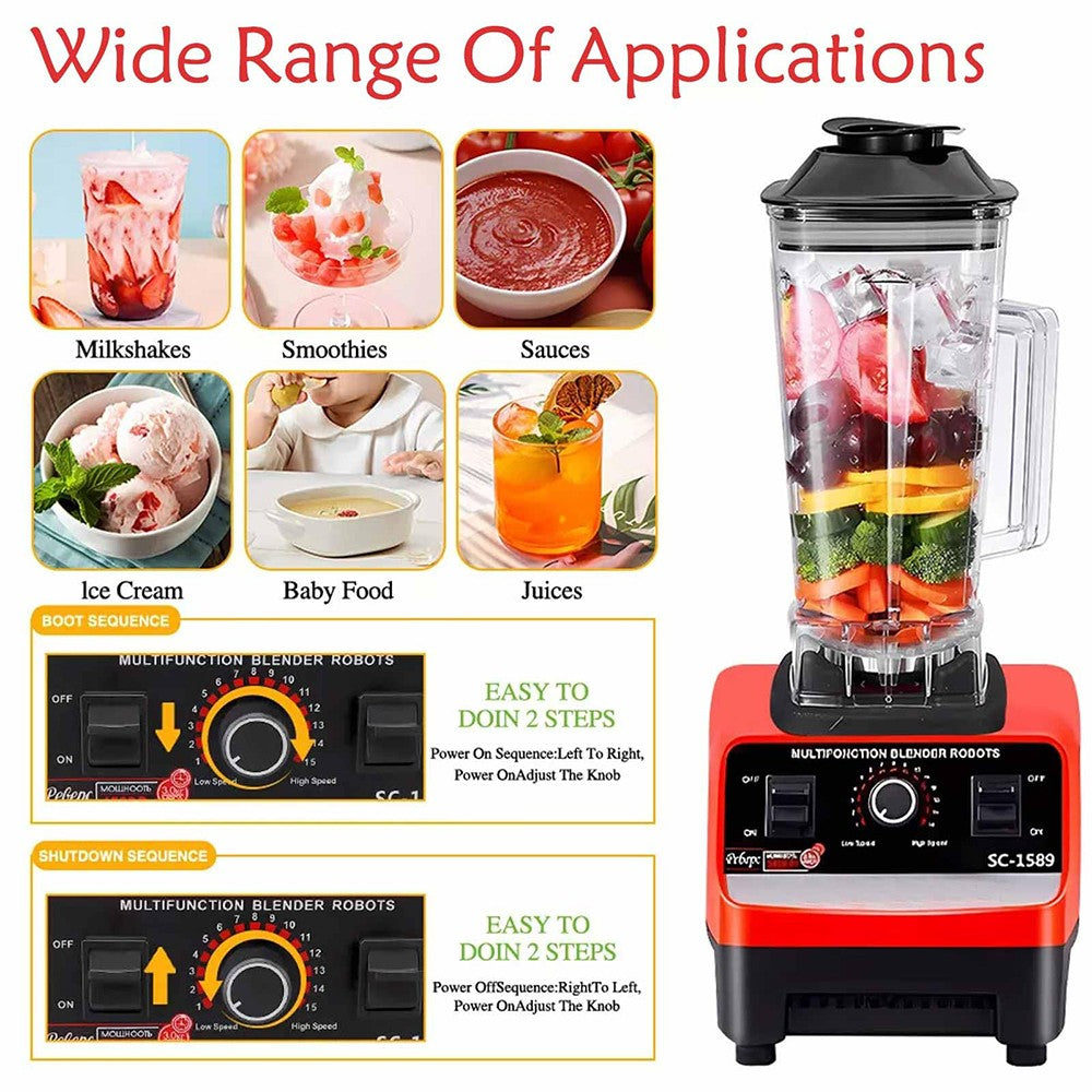 High-Speed Commercial Blender – 18,000 RPM Smoothie & Ice Crusher - product photo 8 of 10