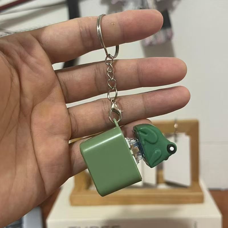 Stress-relief keychain toy, duck design