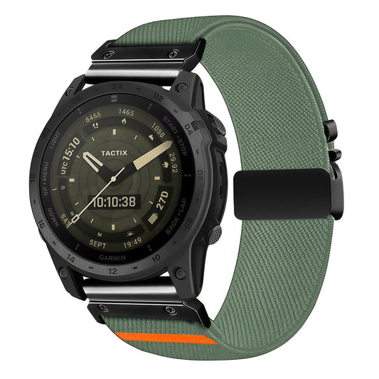 Quick-release nylon elastic watch strap – full product view