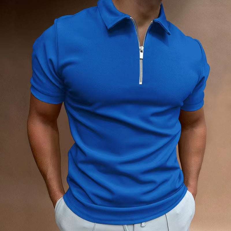 Men's Casual Digital Print Polo Shirt – Loose Fit - product photo 6 of 10