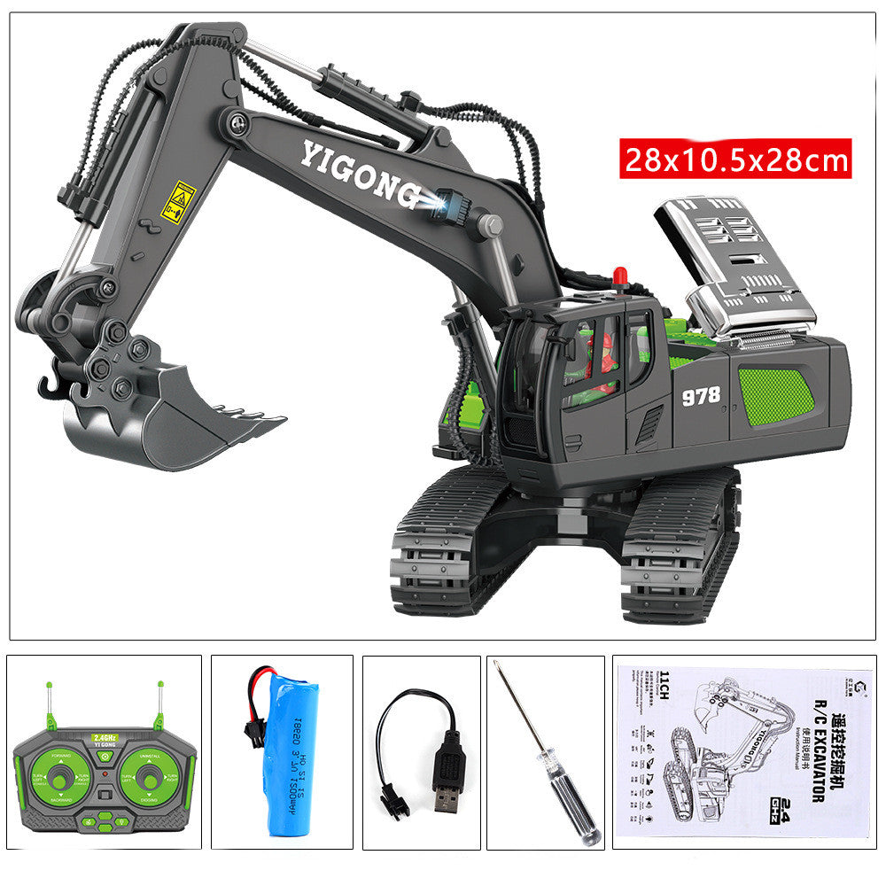 Alloy Excavator Toy Car with Charging Function – Kids Construction Vehicle - product photo 3 of 8
