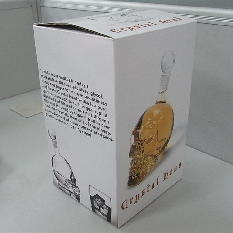 Skull decanter bottle size comparison chart