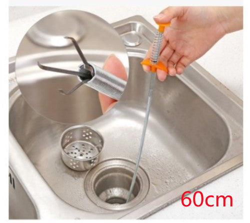 Sewer Dredger Spring Pipe Dredging Tool – Drain Clog Remover & Hair Cleaner - product photo 23 of 26