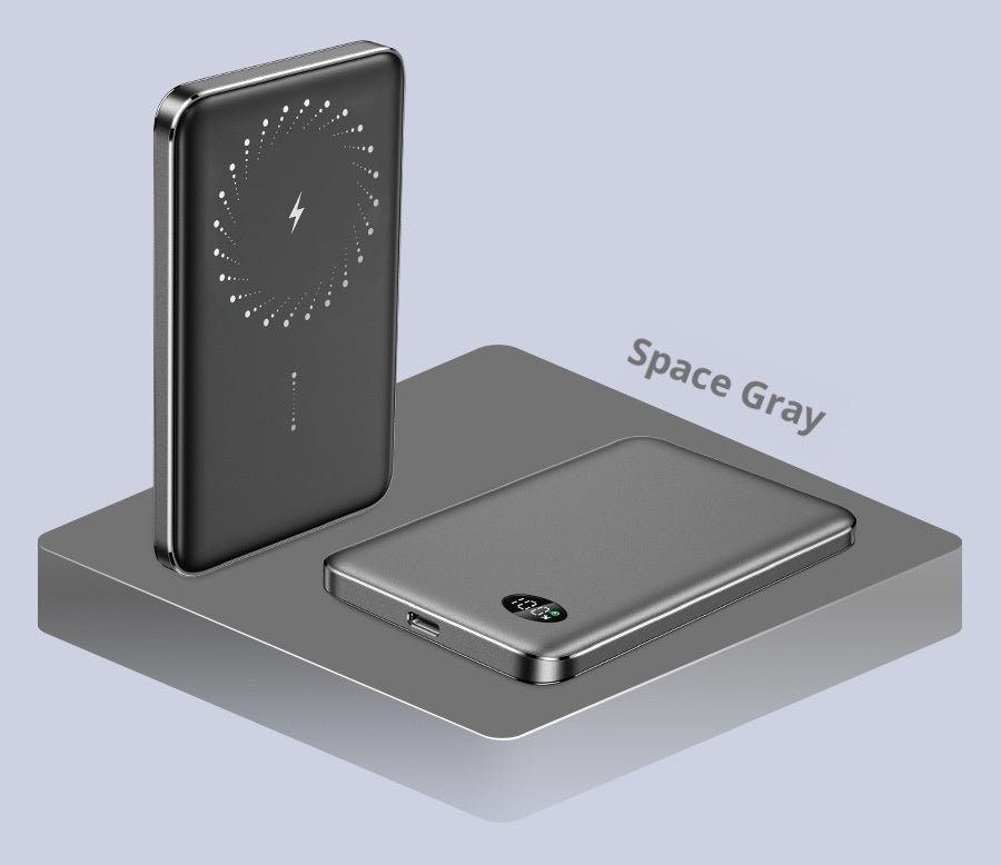 3-in-1 MagSafe-compatible magnetic wireless power bank – capacity model F19 view