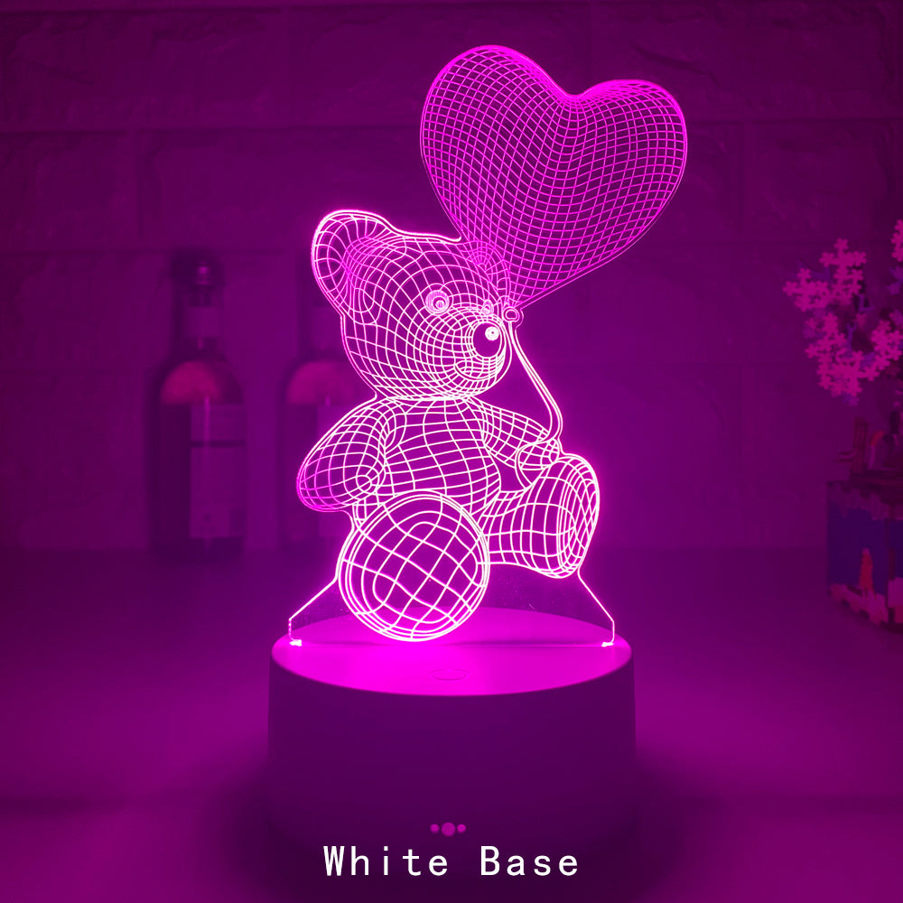 3D acrylic LED night light USB neon lamp - photo 10 of 13