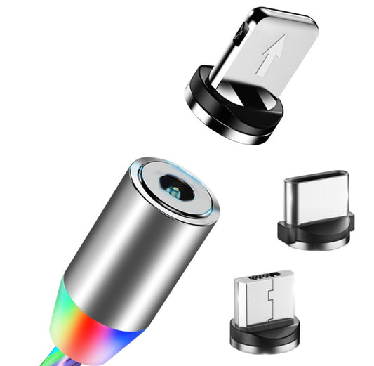 Magnetic LED Flowing Light Charging Cable – iPhone, Android & USB-C - product photo 2 of 16