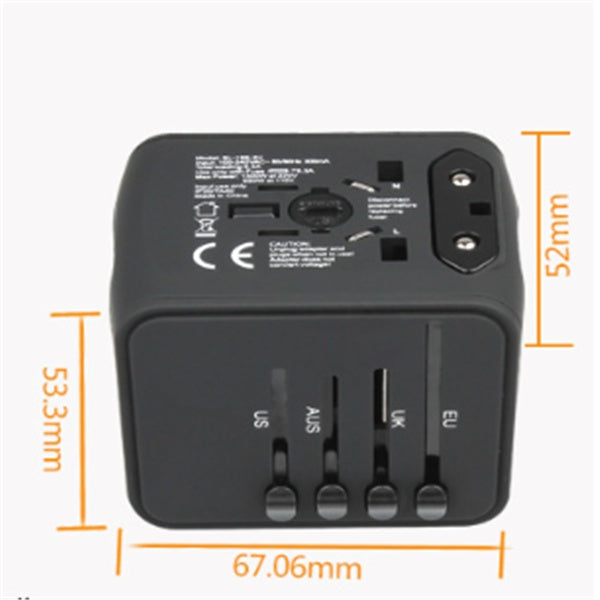 Multi-Function Multinational Travel Power Socket Converter - product photo 4 of 5