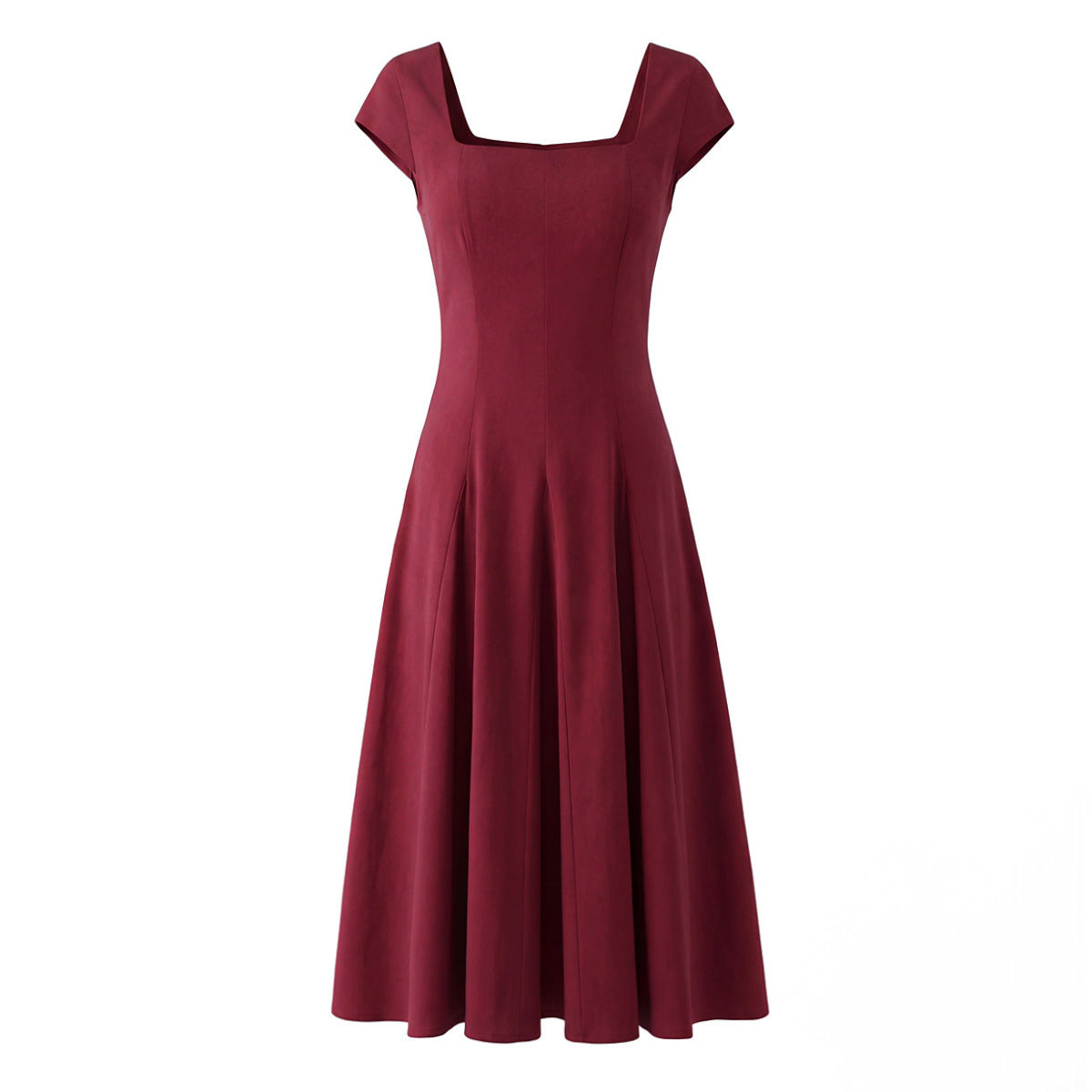 A-line dress - white color
